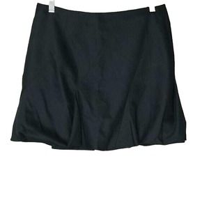 Chloe Black 100% Wool Bubble Hem A-line Mini Skirt Women's 40 / 8